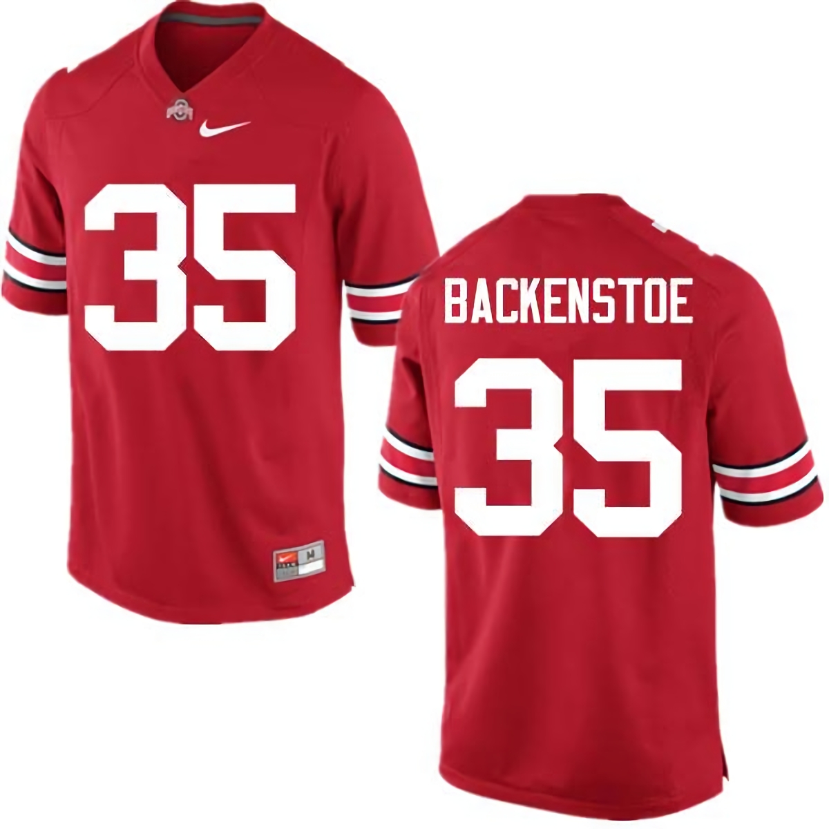 Alex Backenstoe Ohio State Buckeyes Men's NCAA #35 Nike Red College Stitched Football Jersey CLA4756JE